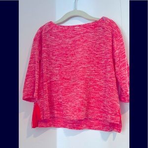 Neon pink Heather sweater. Good condition. Crewcuts. Size 3